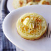 Homemade gluten free crumpets with butter