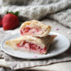 Gluten free strawberries and cream turnovers made with Jus-Rol gluten free puff pastry