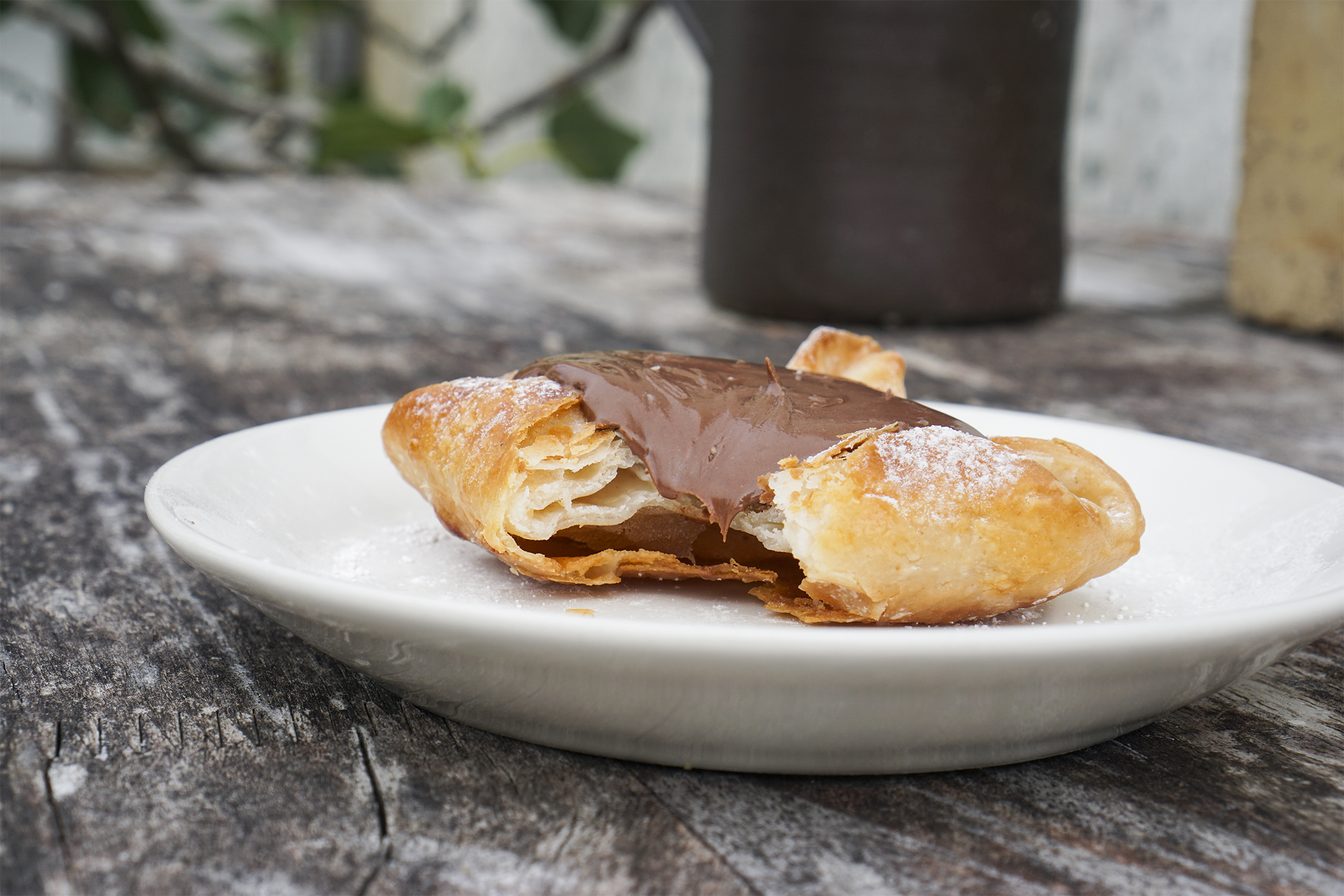 Gluten free Nutella danish pastry / inner layers / Made with Jus Rol gluten free puff pastry